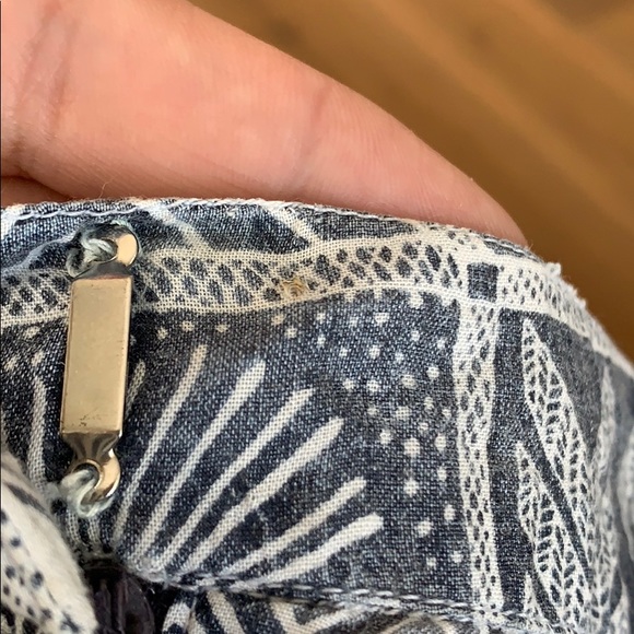 Mara Hoffman| Navy/White Patterned Viscose Pants - Picture 8 of 12